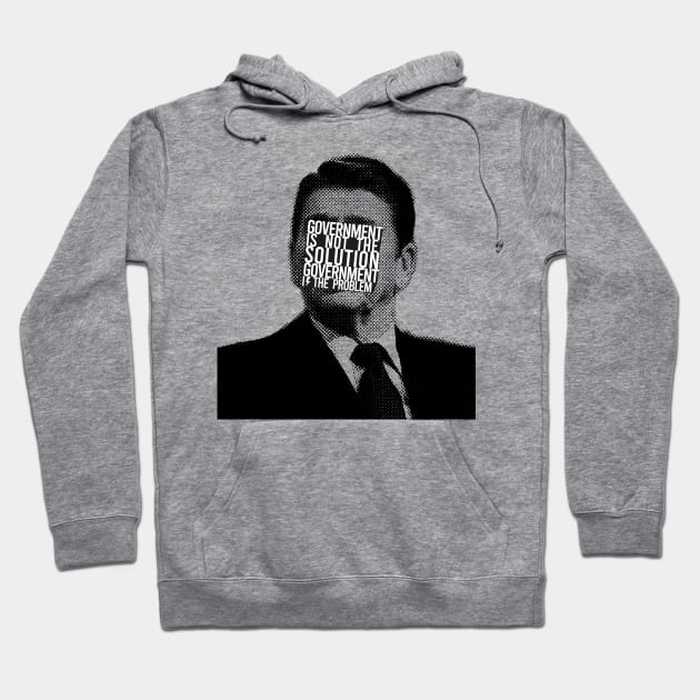 Potus series Ronald Reagan Hoodie by firstcutdesign